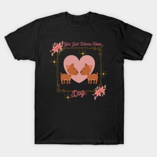 girl just wanna have dog shirt styles for your gift T-Shirt